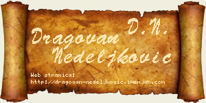 Dragovan Nedeljković vizit kartica